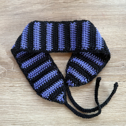 Bandeau mauve et noir