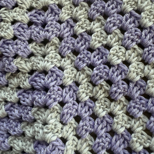 Bandana mauve et gris