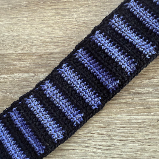 Bandeau mauve et noir